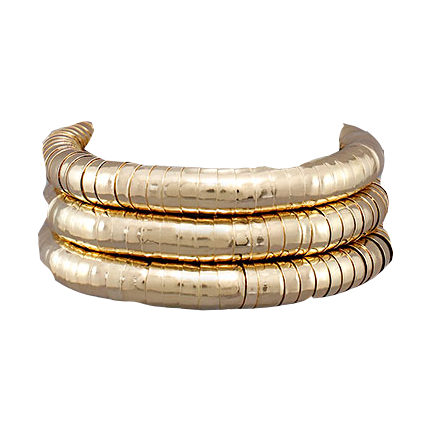 Gold Slinky Bracelet Set of 3