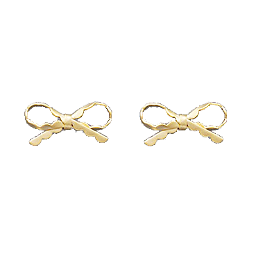 Knotted Bow Earring Studs