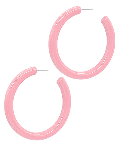 Bubblegum Acrylic Hoops