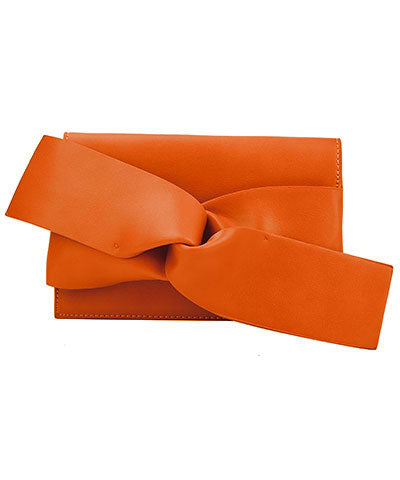 Orange Mod Bow Clutch