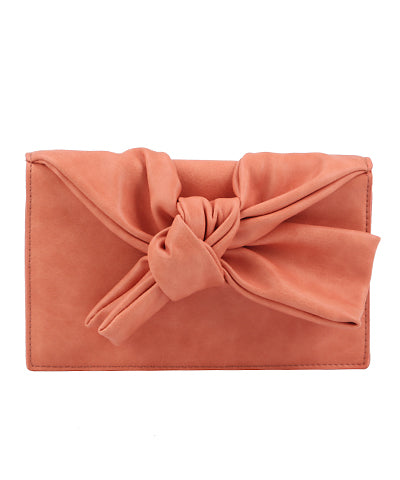 Clay Knotted Front Bow Clutch