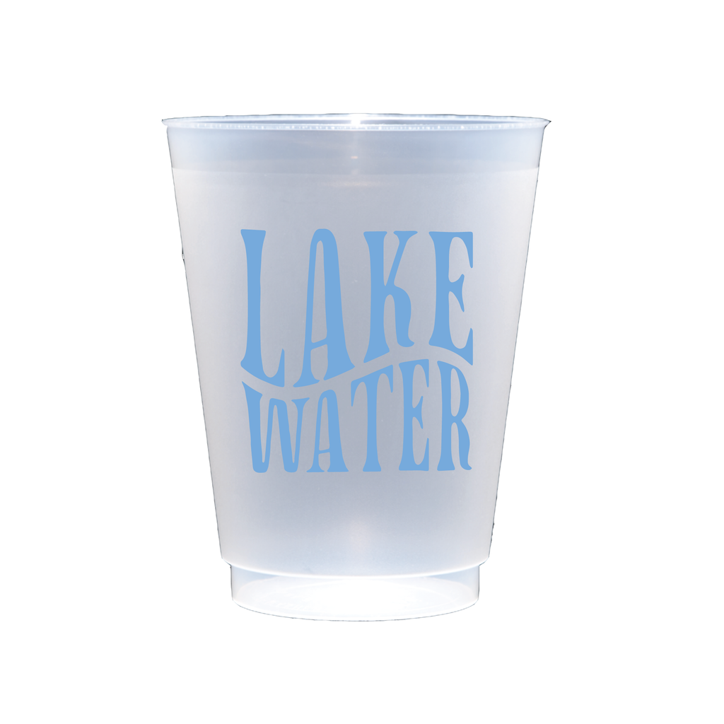 EHD 16 oz Frosted Cups - Lake Water