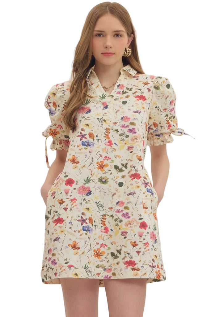 Poppy Wildflower Mini Dress