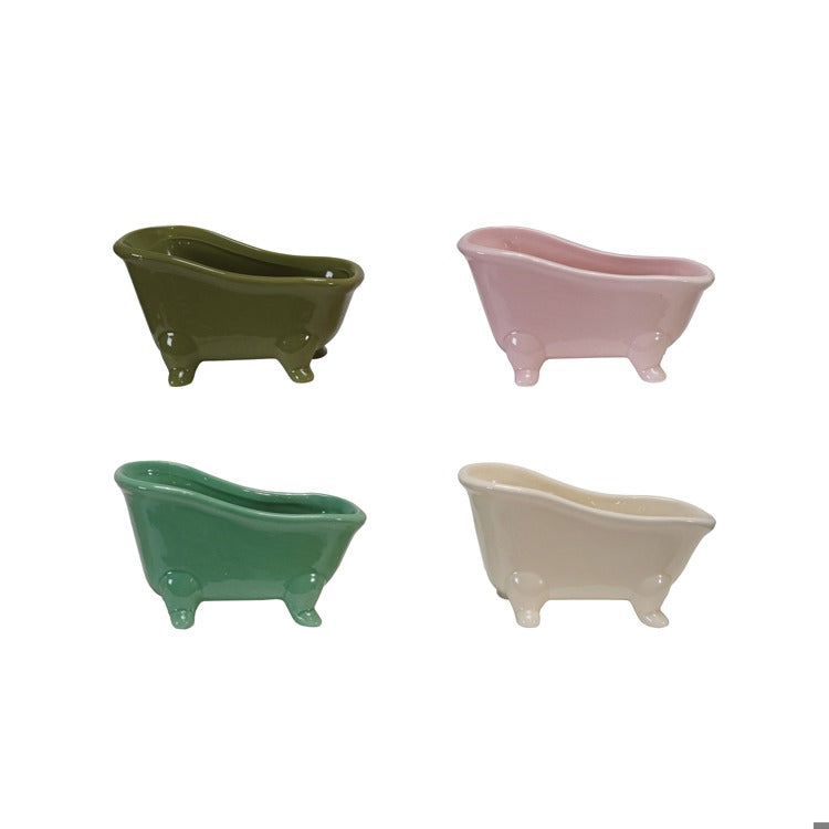 Ceramic Mini Tub Soap Dish