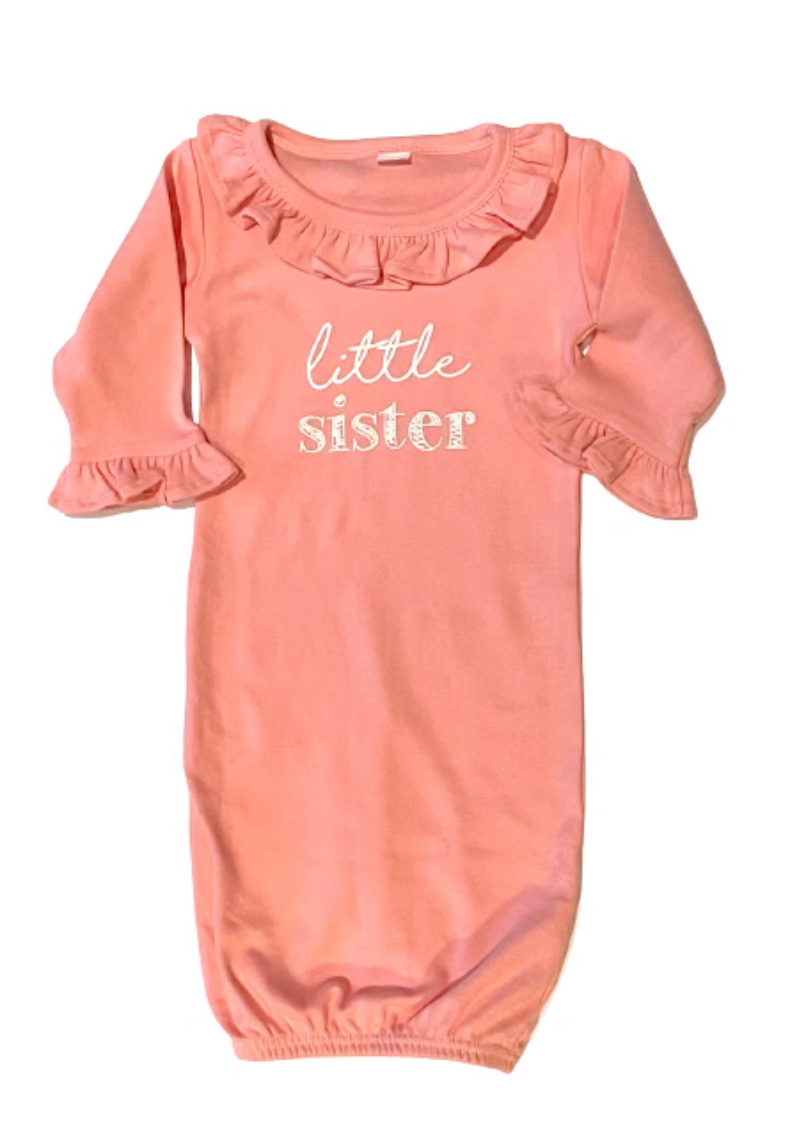 Little sister newborn gown shop